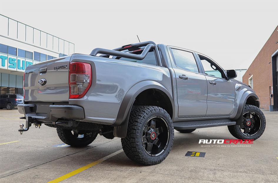 FORD RANGER RAPTOR AB811 SATIN BLACK GLOSS INSERTS